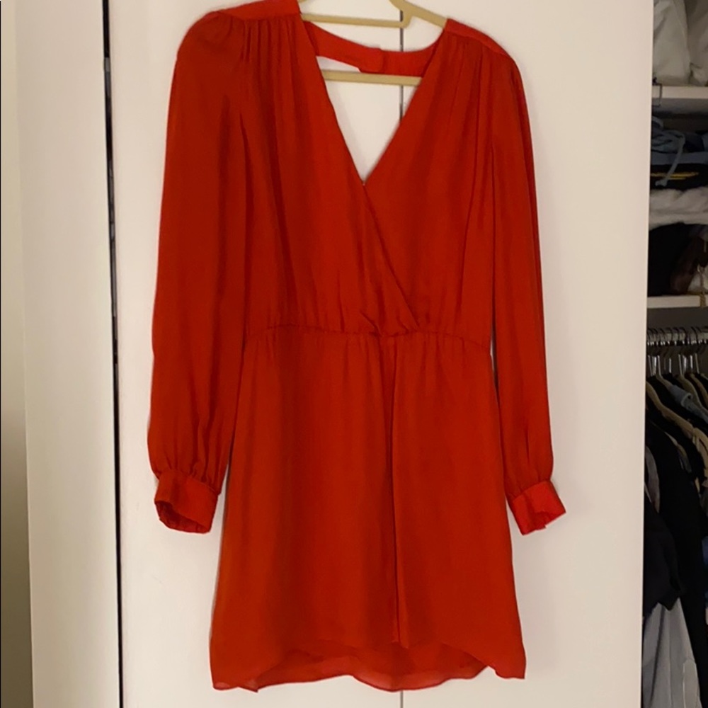Parker open back wrap dress